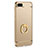 Luxury Metal Frame and Plastic Back Cover with Finger Ring Stand for Xiaomi Mi Note 3 Gold