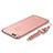 Luxury Metal Frame and Plastic Back Cover with Lanyard for Huawei Honor Play 7X Rose Gold