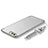 Luxury Metal Frame and Plastic Back Cover with Lanyard for Huawei Honor V10 Silver