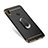 Luxury Metal Frame and Plastic Back Cover with Magnetic Finger Ring Stand for Huawei Nova 3i Black