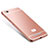 Luxury Metal Frame and Silicone Back Cover Case M01 for Xiaomi Mi 4C Rose Gold