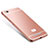 Luxury Metal Frame and Silicone Back Cover Case M01 for Xiaomi Mi 4i Rose Gold