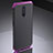 Luxury Metal Frame and Silicone Back Cover Case M02 for Oppo R17 Pro Purple