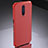 Luxury Metal Frame and Silicone Back Cover Case M02 for Oppo RX17 Pro Red