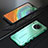 Luxury Metal Frame and Silicone Back Cover Case T01 for Huawei Mate 30 5G Green