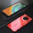 Luxury Metal Frame and Silicone Back Cover Case T01 for Huawei Mate 30 5G Red