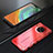 Luxury Metal Frame and Silicone Back Cover Case T01 for Huawei Mate 30E Pro 5G Red