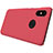 Mesh Hole Hard Rigid Case Back Cover for Xiaomi Mi 8 Red