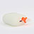 Protective Silicone Case Skin for Apple Airpods Charging Box with Keychain Fluorescence A01 White