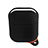 Protective Silicone Case Skin for Apple Airpods Charging Box with Keychain Z03 Black