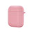 Protective Silicone Case Skin for Apple Airpods Charging Box with Keychain Z04 Pink