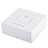 Protective Silicone Case Skin for Apple Airpods Charging Box with Keychain Z04 White