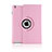 Rotating Stands Flip Leather Case for Apple iPad 3 Pink