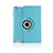 Rotating Stands Flip Leather Case for Apple iPad 4 Sky Blue