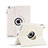 Rotating Stands Flip Leather Case for Apple iPad 4 White