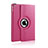 Rotating Stands Flip Leather Case for Apple iPad Air 2 Hot Pink