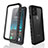 Silicone and Plastic Waterproof Cover Case 360 Degrees Underwater Shell for Apple iPhone 11 Black