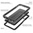 Silicone and Plastic Waterproof Cover Case 360 Degrees Underwater Shell for Samsung Galaxy A13 5G Black