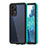 Silicone and Plastic Waterproof Cover Case 360 Degrees Underwater Shell for Samsung Galaxy A52 4G Blue and Black