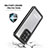 Silicone and Plastic Waterproof Cover Case 360 Degrees Underwater Shell W02 for Samsung Galaxy S20 Ultra Black