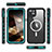 Silicone and Plastic Waterproof Cover Case 360 Degrees Underwater Shell with Mag-Safe Magnetic HJ1 for Apple iPhone 14