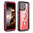 Silicone and Plastic Waterproof Cover Case 360 Degrees Underwater Shell with Mag-Safe Magnetic HJ1 for Apple iPhone 14 Pro Red