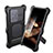 Silicone and Plastic Waterproof Cover Case 360 Degrees Underwater Shell with Stand for Samsung Galaxy S24 Ultra 5G Black