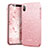 Silicone Candy Rubber Bling Bling Pattern Soft Cover for Apple iPhone Xs Pink