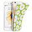 Silicone Candy Rubber Flowers Soft Case for Apple iPhone 6S Plus Green