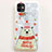 Silicone Candy Rubber Gel Christmas Pattern Soft Case Cover for Apple iPhone 11 White