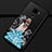 Silicone Candy Rubber Gel Dress Party Girl Soft Case Cover for Huawei Nova 5z Blue and Black
