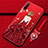 Silicone Candy Rubber Gel Dress Party Girl Soft Case Cover for Huawei P Smart Pro (2019) Red