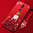 Silicone Candy Rubber Gel Dress Party Girl Soft Case Cover for Oppo A9X Red