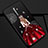 Silicone Candy Rubber Gel Dress Party Girl Soft Case Cover for Oppo Reno2 Z Red and Black