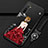 Silicone Candy Rubber Gel Dress Party Girl Soft Case Cover for Realme X2 Red and Black