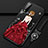 Silicone Candy Rubber Gel Dress Party Girl Soft Case Cover for Vivo Y20i India Red and Black