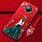 Silicone Candy Rubber Gel Dress Party Girl Soft Case Cover for Xiaomi Mi 10i 5G Red Wine