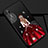 Silicone Candy Rubber Gel Dress Party Girl Soft Case Cover K01 for Huawei P20 Red and Black