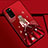 Silicone Candy Rubber Gel Dress Party Girl Soft Case Cover S01 for Huawei Honor View 30 5G Red Wine