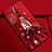 Silicone Candy Rubber Gel Dress Party Girl Soft Case Cover S01 for Oppo A11X Red Wine