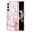 Silicone Candy Rubber Gel Fashionable Pattern Soft Case Cover for Samsung Galaxy S24 5G Pink