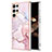 Silicone Candy Rubber Gel Fashionable Pattern Soft Case Cover for Samsung Galaxy S24 Ultra 5G Pink