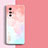 Silicone Candy Rubber Gel Fashionable Pattern Soft Case Cover for Vivo X70t Pink