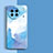 Silicone Candy Rubber Gel Fashionable Pattern Soft Case Cover for Vivo X90 Pro 5G Blue