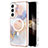 Silicone Candy Rubber Gel Fashionable Pattern Soft Case Cover Mag-Safe Magnetic for Samsung Galaxy S24 5G White