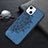 Silicone Candy Rubber Gel Fashionable Pattern Soft Case Cover S01 for Apple iPhone 14 Blue