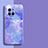 Silicone Candy Rubber Gel Fashionable Pattern Soft Case Cover S01 for Vivo X80 5G Purple