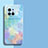 Silicone Candy Rubber Gel Fashionable Pattern Soft Case Cover S01 for Vivo X80 5G Sky Blue