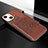 Silicone Candy Rubber Gel Fashionable Pattern Soft Case Cover S02 for Apple iPhone 13 Brown