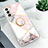 Silicone Candy Rubber Gel Fashionable Pattern Soft Case Cover S02 for Samsung Galaxy S21 FE 5G Clove Purple